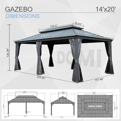 14' X 22' Hardtop Gazebo