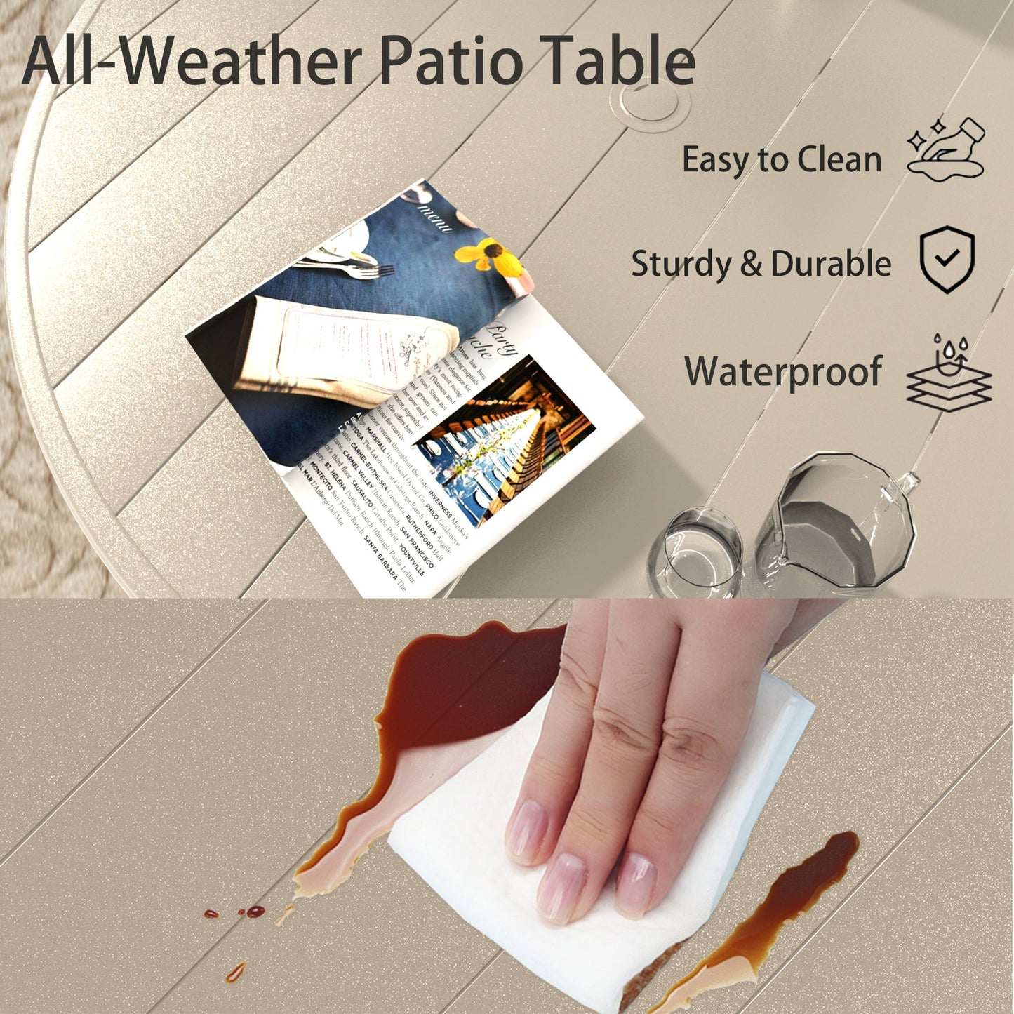 7 Pieces Patio Dining Set