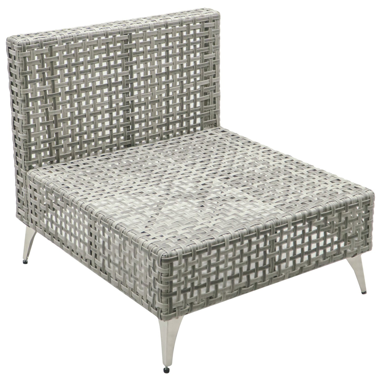 Outdoor Patio Set with Fire Pit Table Rattan Gray 8 Piece 60000 BTU