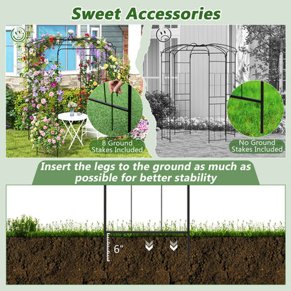 Birdcage Shape Gazebo for Climbing Plants and Wedding Ceremony Decoration