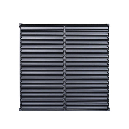 Byron Black Outdoor Pergola Aluminum with Adjustable Louvered Roof