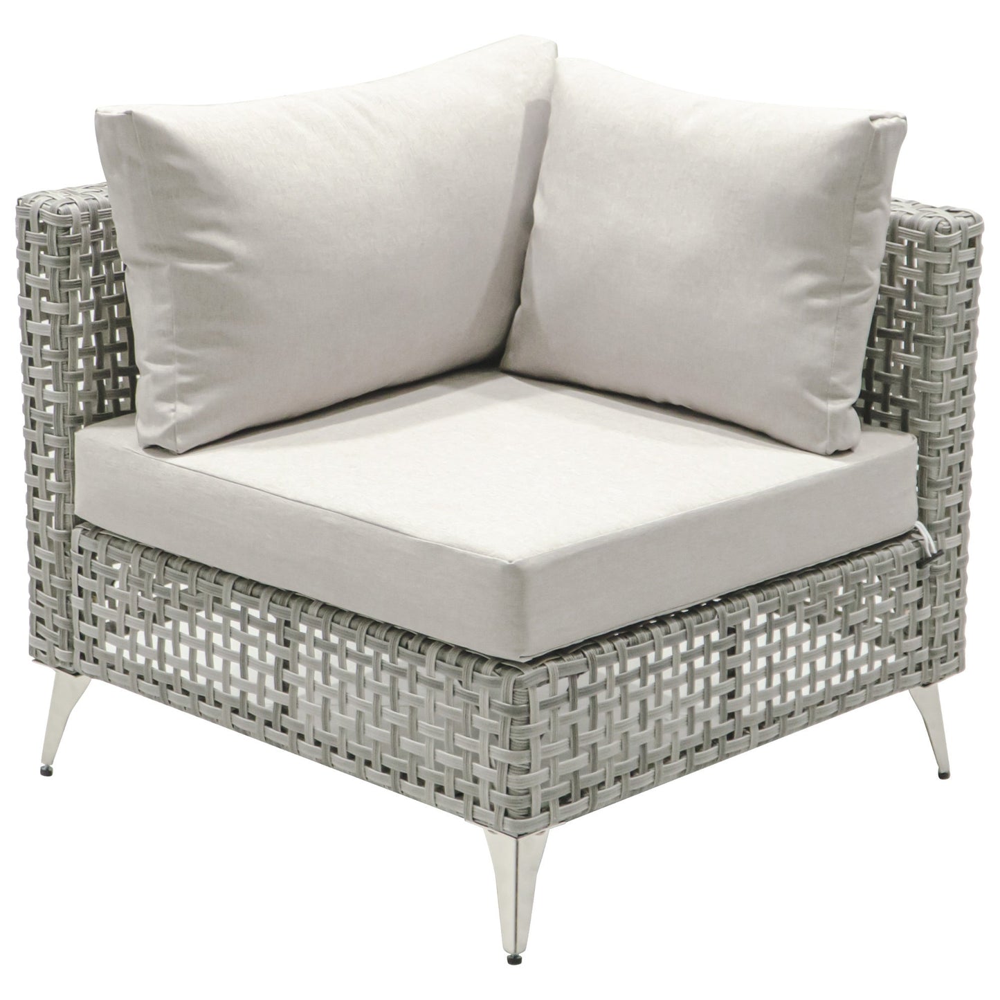 Outdoor Patio Set with Fire Pit Table Rattan Gray 8 Piece 60000 BTU
